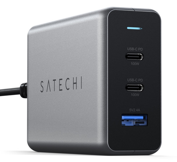 Satechi 100W USB-C Compact Charger space grey