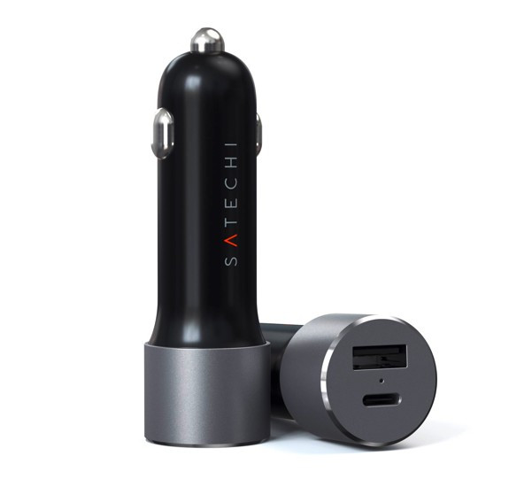 Satechi 72W Type-C PD Car Charger space grey