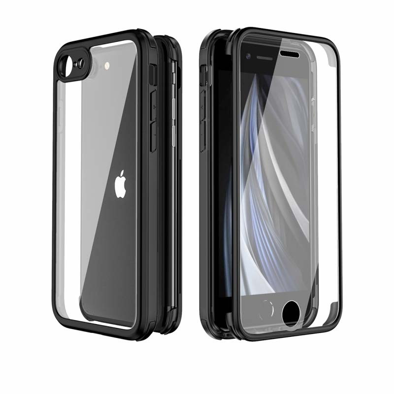 inschakelen Hoofd Magazijn Valenta Tempered Glass Full Cover Bumper Case Apple iPhone 7/8/SE  (2020/2022) zwart