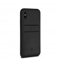 Twelve South Relaxed Leather pockets iPhone X / XS zwart