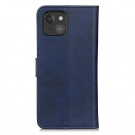 Casecentive Leren Wallet case met sluiting iPhone 13 Mini blauw
