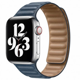 Apple Leather Link Apple Watch large 38mm / 40mm / 41mm Baltic Blue