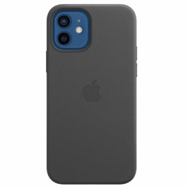 Apple Leather MagSafe Case iPhone 12 / 12 Pro Black