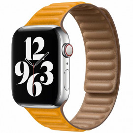 Apple Leather Link Apple Watch large 42mm / 44mm / 45mm California Poppy