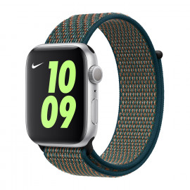 Apple Nike Sport Loop Apple Watch 42mm / 44mm / 45mm / 49mm Hyper Crimson / Neptune Green