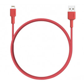 Aukey USB-A naar MFI-lightning kabel 1.2m rood