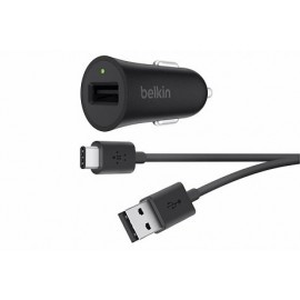 Belkin BOOST UP Autolader met USB-C Oplaadkabel (Quick Charge 3.0) zwart