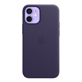 Apple Leather MagSafe Case iPhone 12 Mini Deep Violet