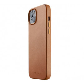 Mujjo Leather Case met MagSafe iPhone 14 Plus bruin