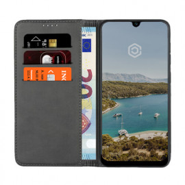 Casecentive Leren Wallet case Galaxy A50 zwart