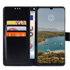 Casecentive Leren Wallet Stand case Galaxy A40 zwart