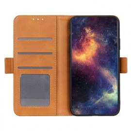 Casecentive Magnetische Leren Wallet case Galaxy A71 tan
