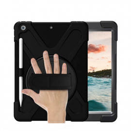Casecentive Handstrap Hardcase met handvat iPad 10.2 (2019/2020) zwart