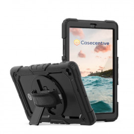 Casecentive Handstrap Pro Hardcase met handvat Galaxy Tab A7 10.4 2020 zwart 