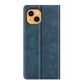 Casecentive Magnetische Leren Wallet iPhone 14 Pro blauw