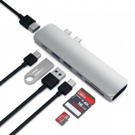 Satechi USB-C hub Pro 4K HDMI zilver 
