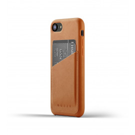 Mujjo Leather Wallet Case iPhone 7 / 8 / SE 2020 bruin