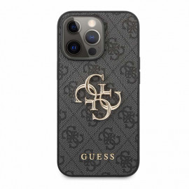 Guess 4G Metal Logo Case iPhone 13 Pro Max grijs