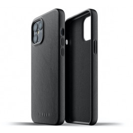 Mujjo Leather Case iPhone 12 Pro Max zwart