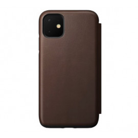 Nomad Rugged Folio Leather Case iPhone 11 bruin