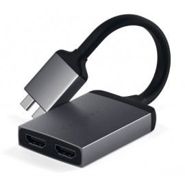 Satechi Type-C Dual HDMI Adapter space grey