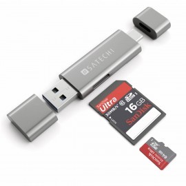 Satechi USB-C SD kaart lezer space gray