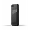 Mujjo Leather Wallet Case iPhone 7 / 8 / SE 2020 zwart