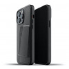 Mujjo Leather Wallet Case iPhone 13 Pro Max zwart