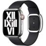 Apple Leather Band Modern Buckle Apple Watch Medium 38mm / 40mm / 41mm - Ink - Maat M sticky