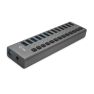 i-Tec USB 3.0 Oplaad HUB 13-poorts + Voedingsadapter 60 W grijs sticky