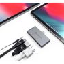 ADAM elements CASA Hub i4 USB-C 3.1 4 port iPad Pro grijs sticky