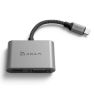 ADAM elements CASA Hub VH1 USB-C 3.1 to VGA / HDMI grijs sticky