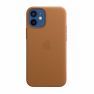 Apple leather case iPhone 12 Mini Saddle Brown sticky