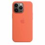 Apple Silicone MagSafe Case iPhone 13 Pro Nectarine sticky