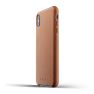 Mujjo Leather Case iPhone XS Max bruin sticky