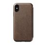Nomad Rugged Case Tri-Folio iPhone XS Max bruin sticky