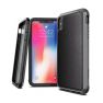 X-Doria Defense Lux Leather cover iPhone XS Max zwart sticky