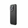 Mujjo Leather Case with MagSafe iPhone 15 Pro zwart sticky