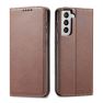 Casecentive Leren Wallet case Luxe Samsung Galaxy S21 Plus bruin sticky