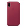 Apple leather folio case iPhone X / XS pink sticky