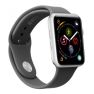 SBS Silicone Strap Apple Watch medium/large 38 / 40mm Zwart sticky