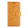 Casecentive Leren Wallet case met sluiting iPhone 15 tan sticky