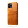 Casecentive Leren Wallet Back case iPhone 13 Pro tan  sticky