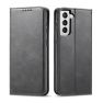 Casecentive Leren Wallet case Luxe Samsung Galaxy S21 zwart sticky