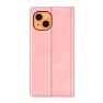 Casecentive Magnetische Leren Wallet iPhone 14 Plus roze sticky