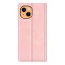Casecentive Magnetische Leren Wallet iPhone 14 Pro roze sticky