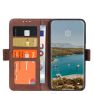 Casecentive Magnetische Leren Wallet case iPhone 12 Pro Max bruin sticky