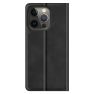 Casecentive Magnetische Leren Wallet case iPhone 13 Pro Max zwart sticky