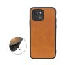 Casecentive Shockproof Leren back case iPhone 13 Mini bruin sticky