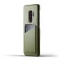 Mujjo Leather Wallet Case Galaxy S9 Plus groen sticky